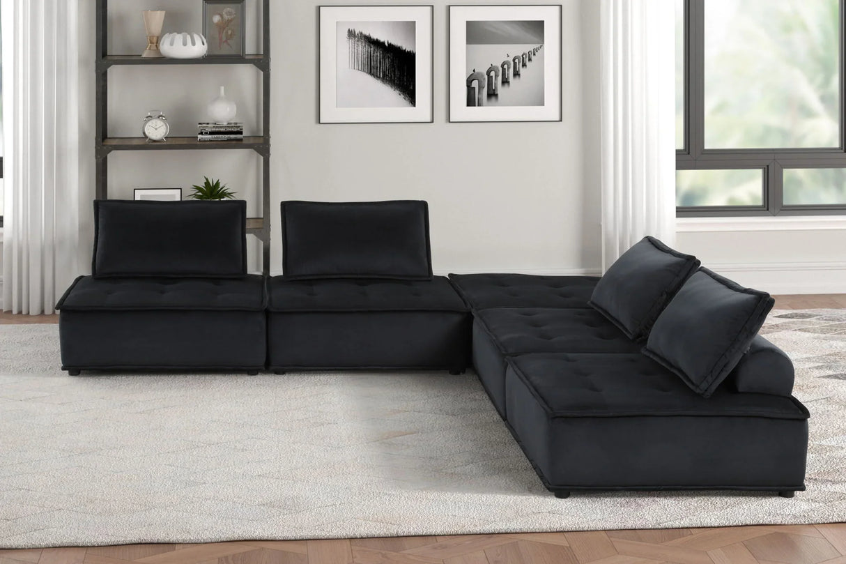Anna - Stylish Sectional Sofa Ottoman - Furniture Home Direct