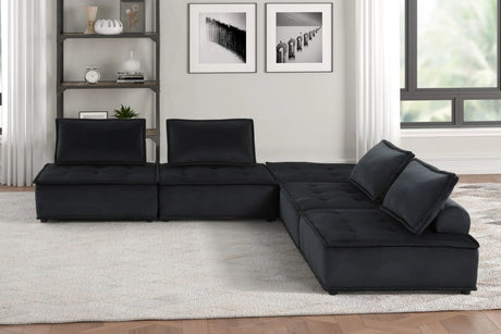 Anna - Stylish Sectional Sofa Ottoman - Furniture Home Direct