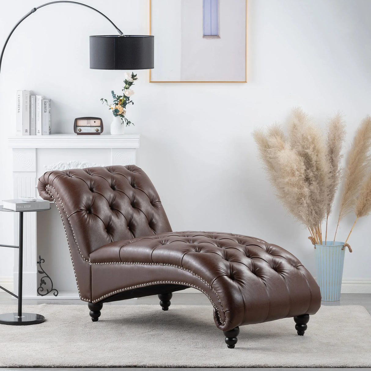 Tufted Armless Chaise Lounge - Furniture Home Direct