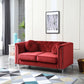 Stylish Sloped Arm Loveseat - Furniture Home Direct