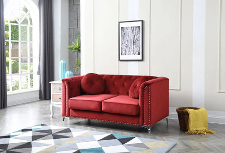 Stylish Sloped Arm Loveseat - Furniture Home Direct