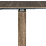Outdoor Extendable Dining Table Wooden Rustic Brown - Furniture Home Direct