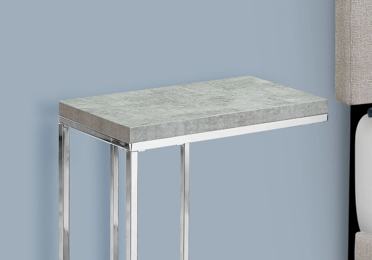 Accent Table, C - Shaped, Tempered Glass, Stylish Design Contemporary & Modern - Furniture Home Direct