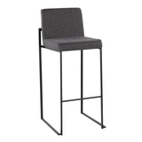 Fuji - Contemporary High Back Barstool Elegant Design - Furniture Home Direct