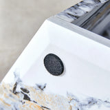 Coffee Table Set Hexagonal Marble Elegant Minimal White - Furniture Home Direct