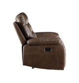 Aashi - Leather Gel Match Recliner Loveseat - Brown - Furniture Home Direct