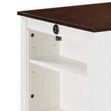 Graham - Small Space Counter Height Dining Table With USB Charging Ports And Shelves - Furniture Home Direct