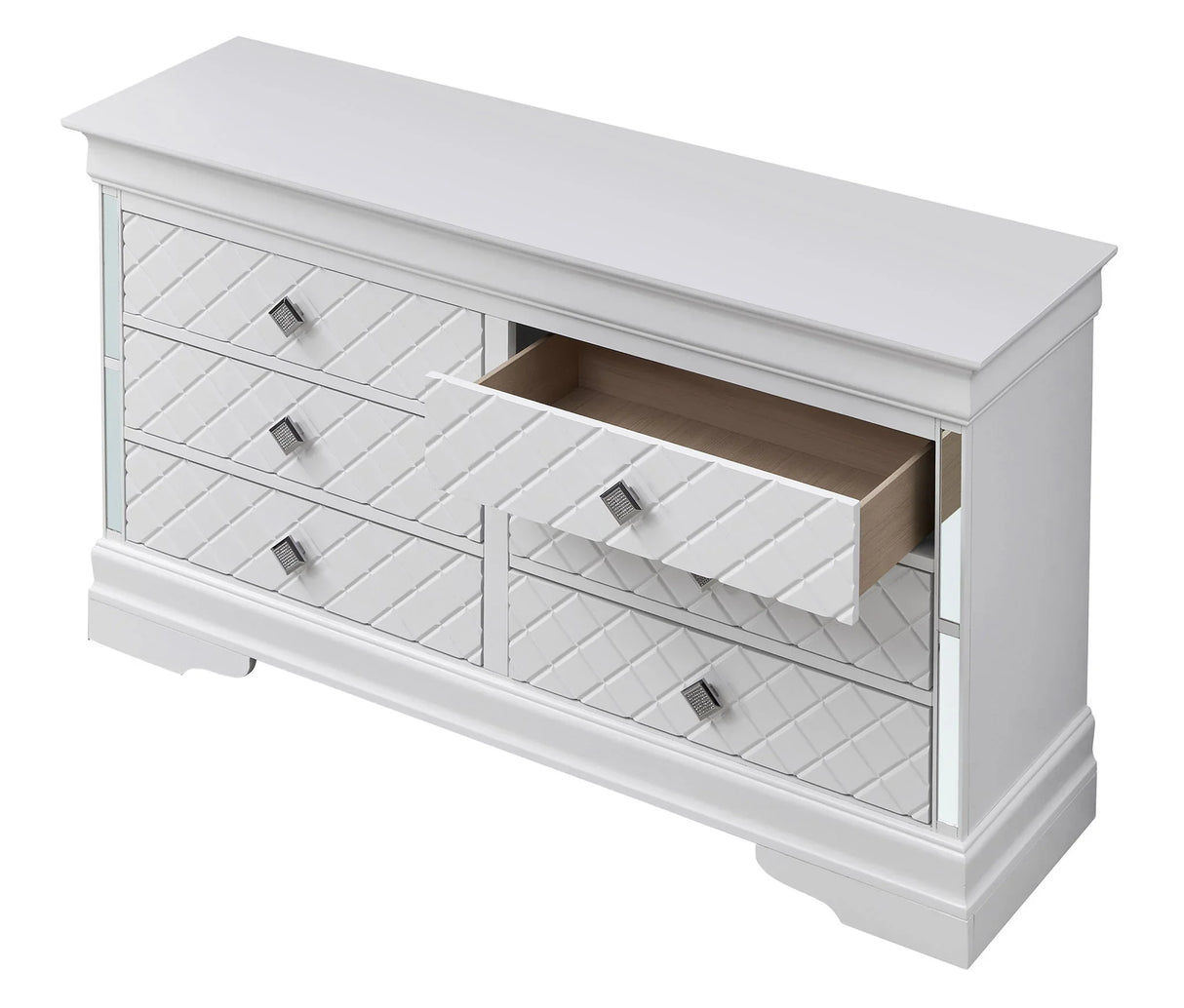 Verona - Stylish Dresser - Silver Champagne - Furniture Home Direct