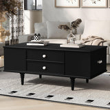 Modern Rectangle Coffee Table With Four Drawers - Furniture Home Direct