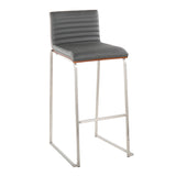 Mason Mara - Contemporary Fixed Height Barstool (Set of 2) - Furniture Home Direct
