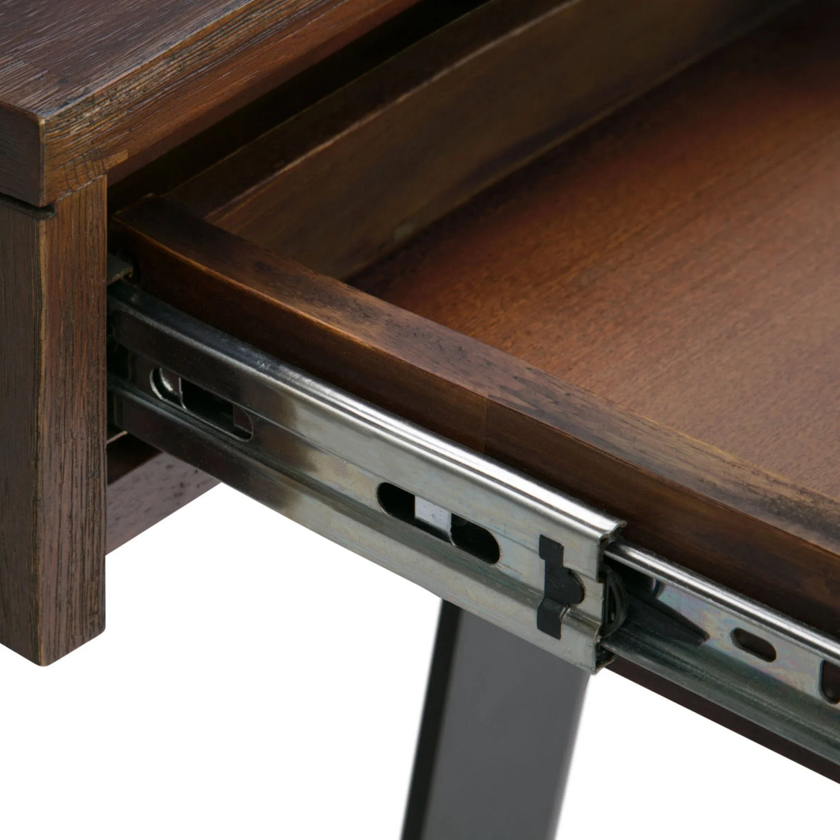 Lowry - Desk - Distressed Charcoal Brown - Furniture Home Direct