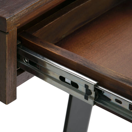 Lowry - Desk - Distressed Charcoal Brown - Furniture Home Direct