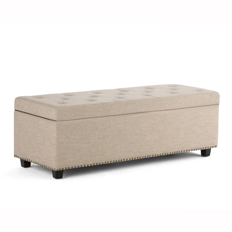 Hamilton - Upholstered Storage Ottoman - Furniture Home Direct