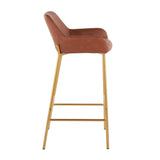 Daniella - Contemporary / Glam Fixed Height Bar Stool (Set of 2) - Furniture Home Direct