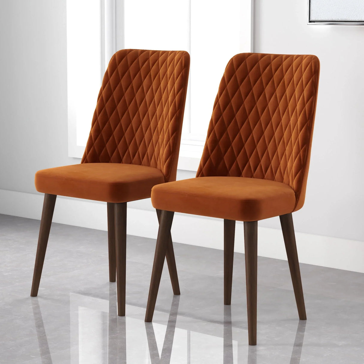 Katie - Mid-Century Modern Dining Chair (Set of 2) - Furniture Home Direct