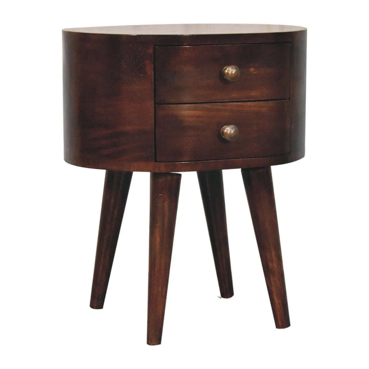 Rounded Bedside Table - Furniture Home Direct