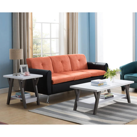Compact Modern 2 Tier End Table - Furniture Home Direct