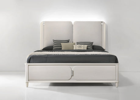 Laveda - Boucle Bed With LED - Furniture Home Direct