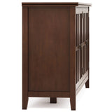Artisan - Handcrafted Wide 4 Door Storage Cabinet - Furniture Home Direct