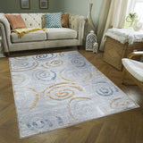Nova - 2'7" X 7' Area Rug - Multi / White - Furniture Home Direct