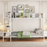 Bunk Bed With 5 Tier Shelves - Furniture Home Direct