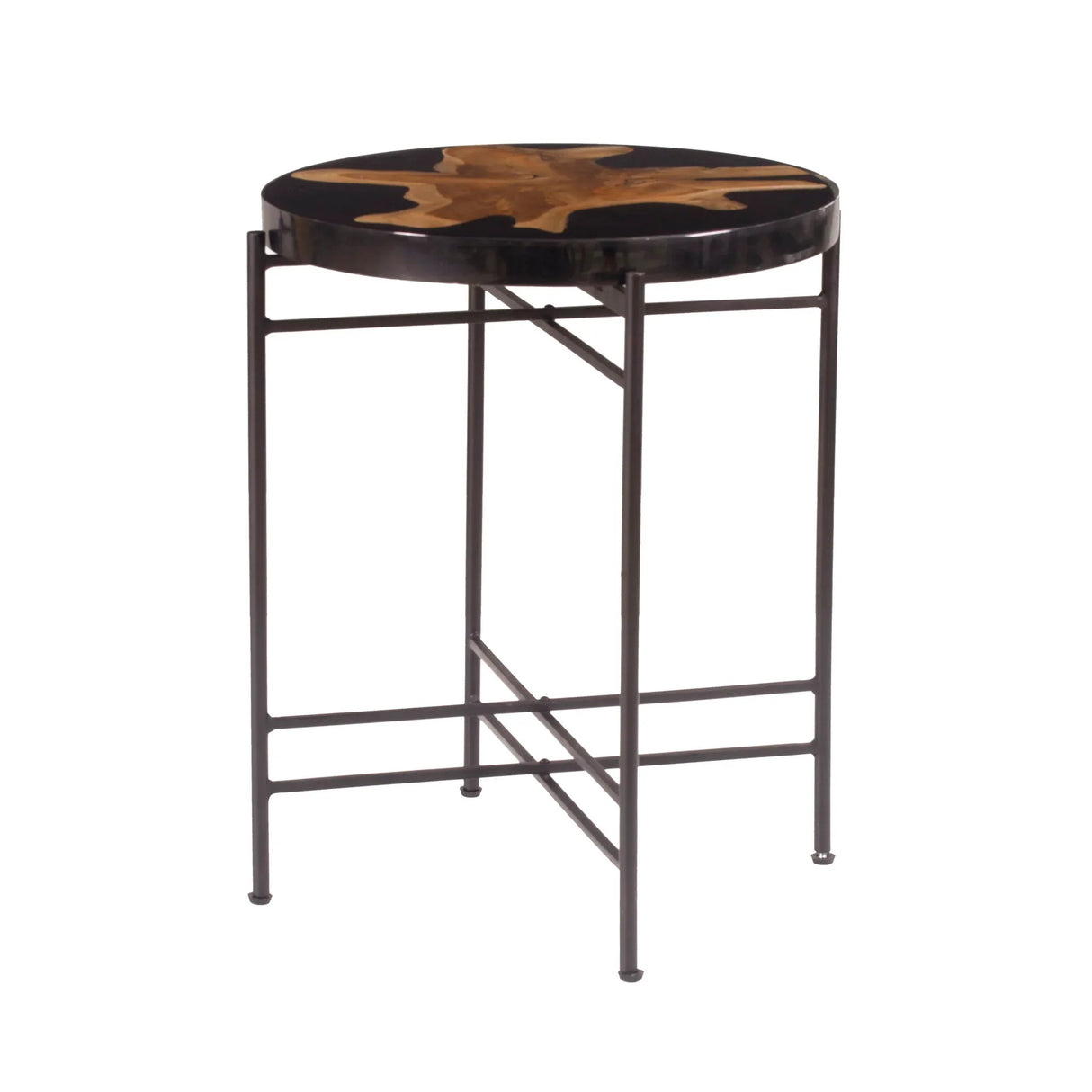 Side Table - Black / Brown - Furniture Home Direct