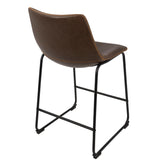 Duke - Contemporary Counter Stool (Set of 2) - Furniture Home Direct