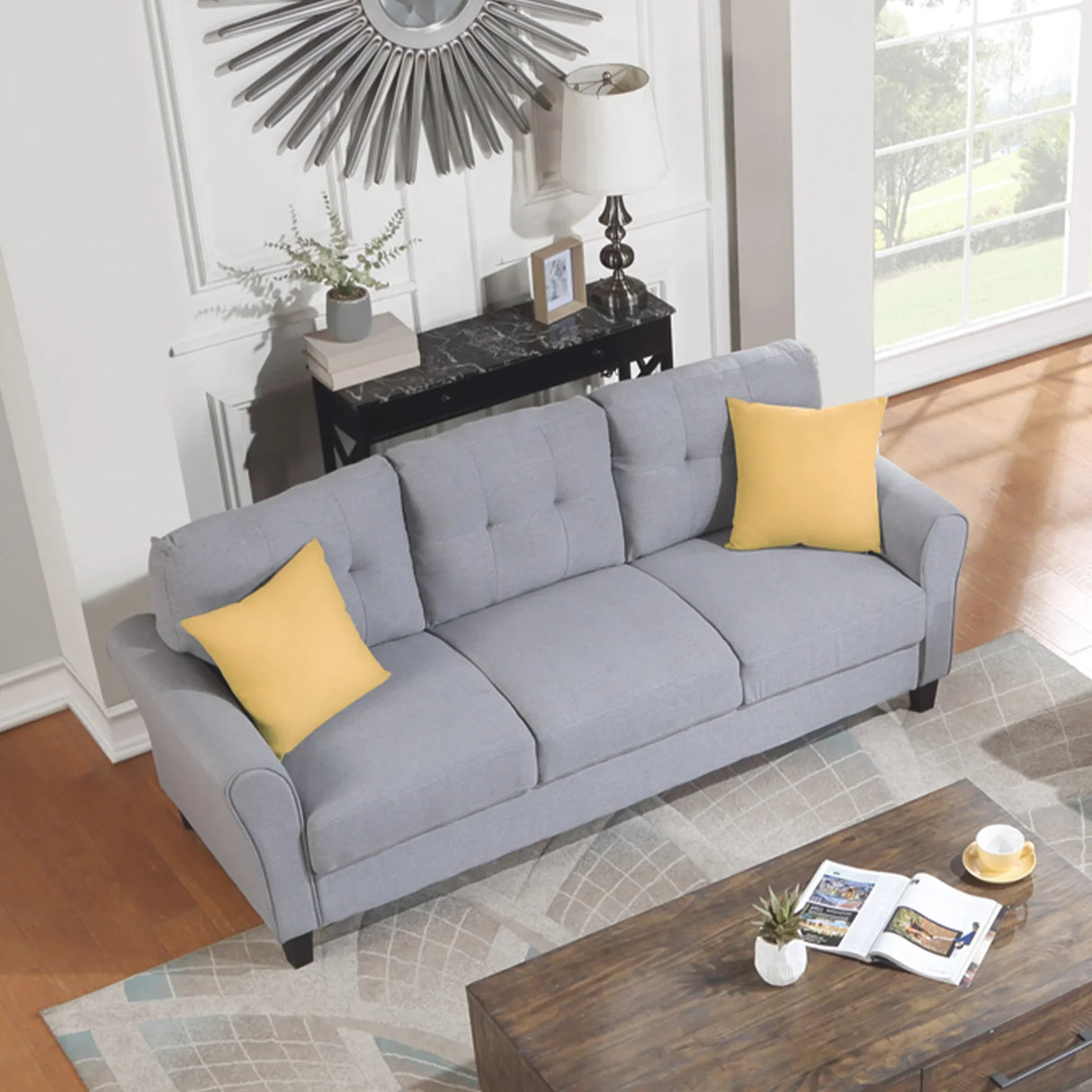 3 Piece Living Room Set Including Sofa, love Seat and Chair - Furniture Home Direct