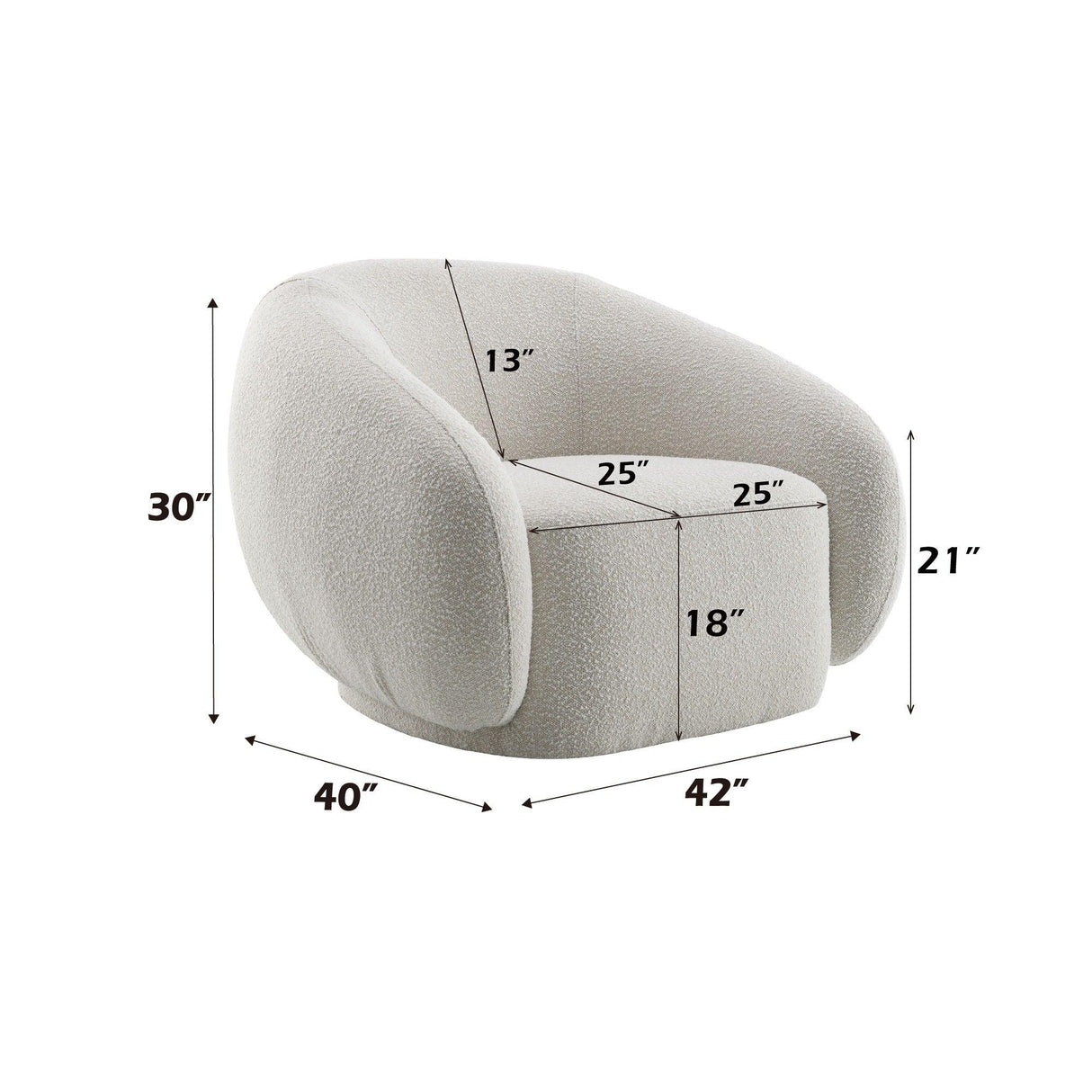 Isabel - Chair With Swivel Base - Furniture Home Direct