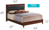 Transitional Modern Design Bed - Furniture Home Direct