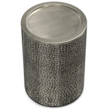 Corbin - Hammered Metal Side Table - Furniture Home Direct
