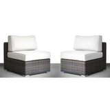 Seating Set With Cushions Handcrafted Wicker Design - Furniture Home Direct