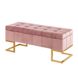 Midas - Contemporary / Glam Storage Bench - Furniture Home Direct