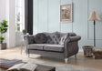 Stylish Flared Arm Loveseat - Furniture Home Direct
