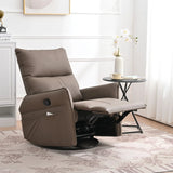 360° Modern Small Rocking Swivel Recliner Chair With Side Pocket - Furniture Home Direct