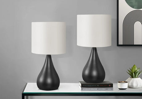 Lighting, Table Lamp, Contemporary (Set of 2) - Black - Furniture Home Direct
