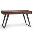 Lowry - Desk - Distressed Charcoal Brown - Furniture Home Direct