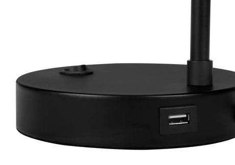 Lighting, Table Lamp, USB Port Included, Modern - Black / Cream - Furniture Home Direct
