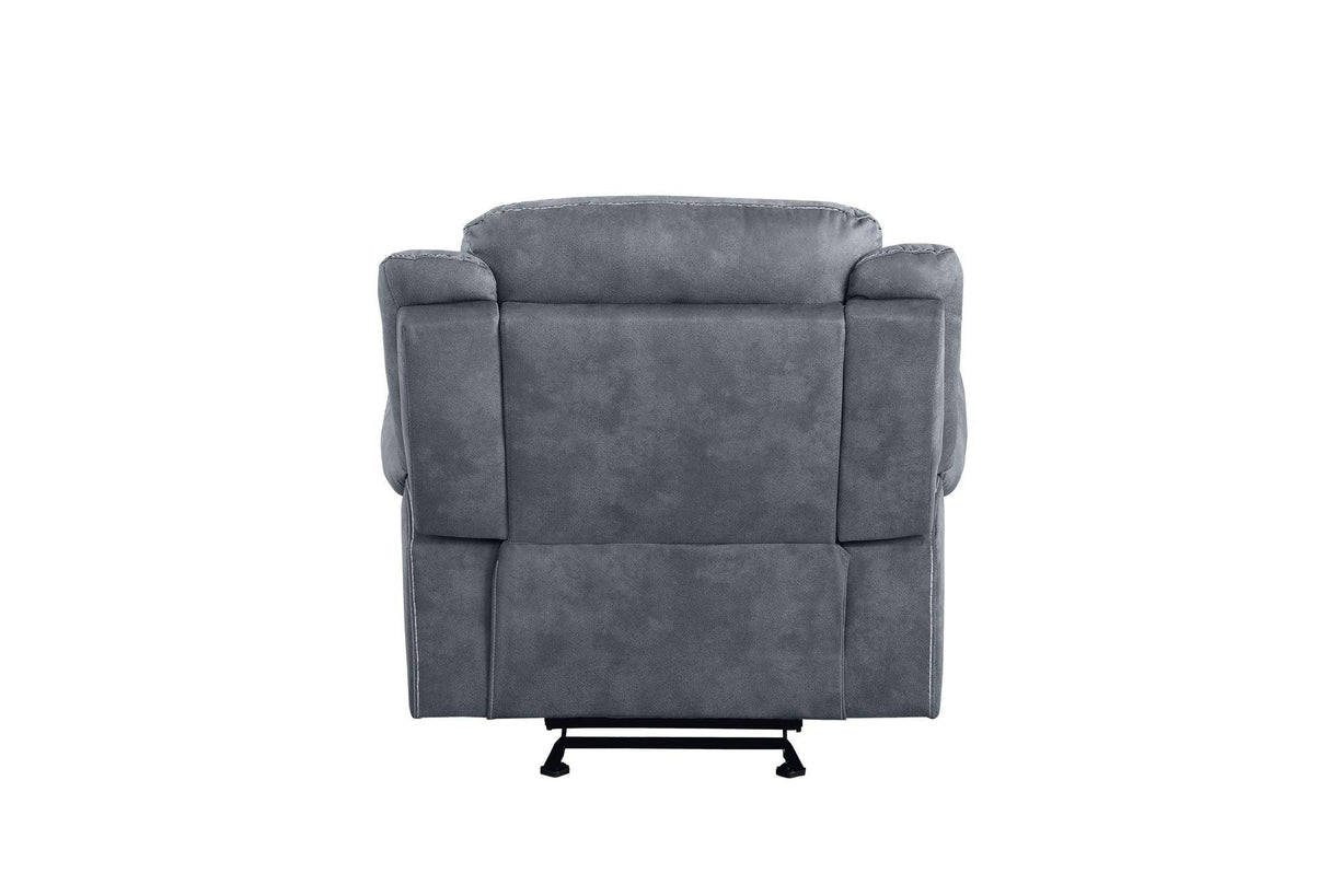 Zubaida - Two Tone Velvet Glider Recliner - Furniture Home Direct