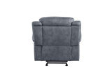 Zubaida - Two Tone Velvet Glider Recliner - Furniture Home Direct
