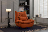 270 Swivel Glider Recliner Chair, Power Recliner Rocking Chair, USB Port Charge For Nursery Chair With Atmosphere Lamp For Living Room Bedroom Apartment - Furniture Home Direct