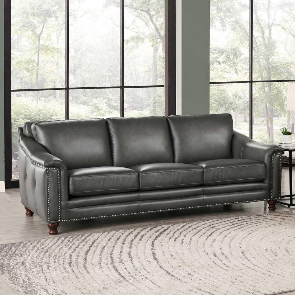 Belfast - Top Grain Leather Sofa Couch - Furniture Home Direct