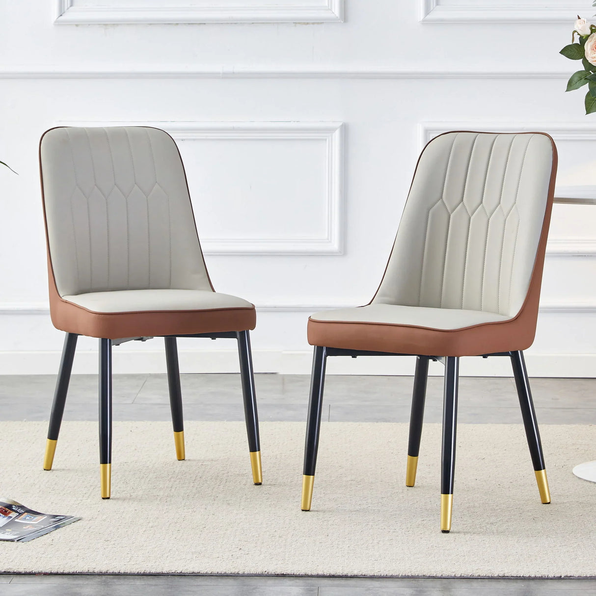 Modern Dining Chair With Metal Leg - Furniture Home Direct