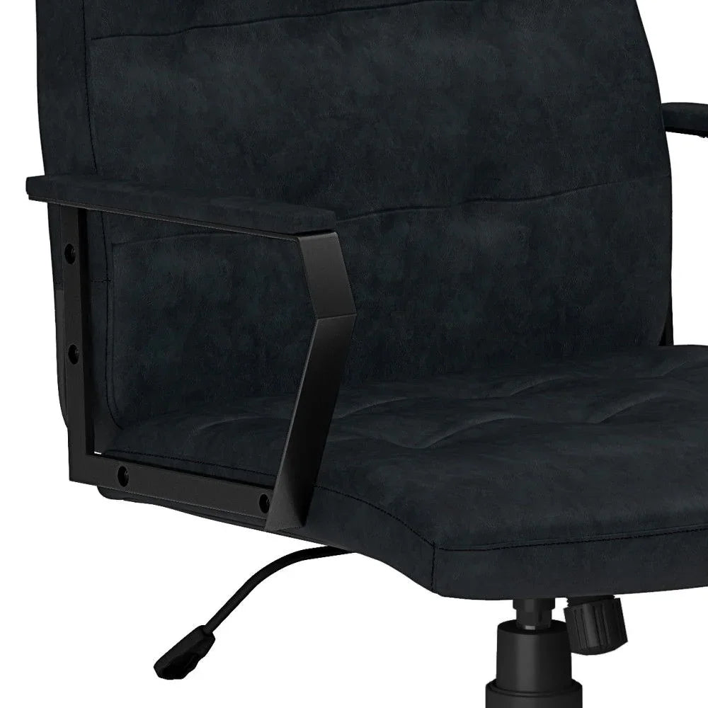 Foley - Swivel Office Chair - Distressed Blue - Furniture Home Direct