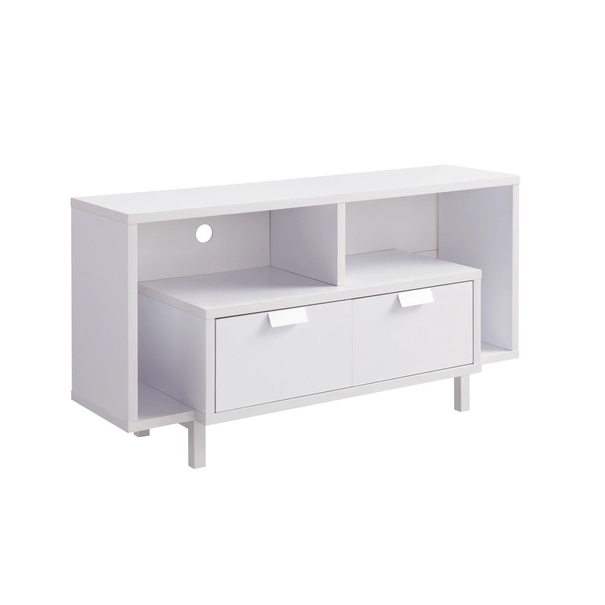 Modern TV Stand & Two Shelves And Two Drawers - Furniture Home Direct