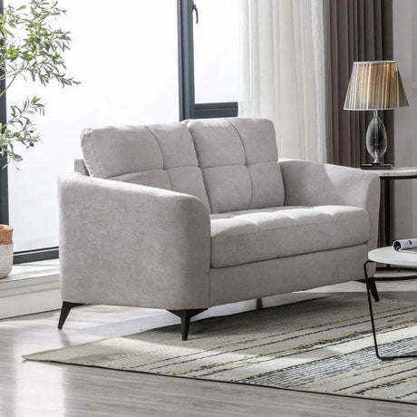 Callie - Woven Fabric Loveseat - Furniture Home Direct