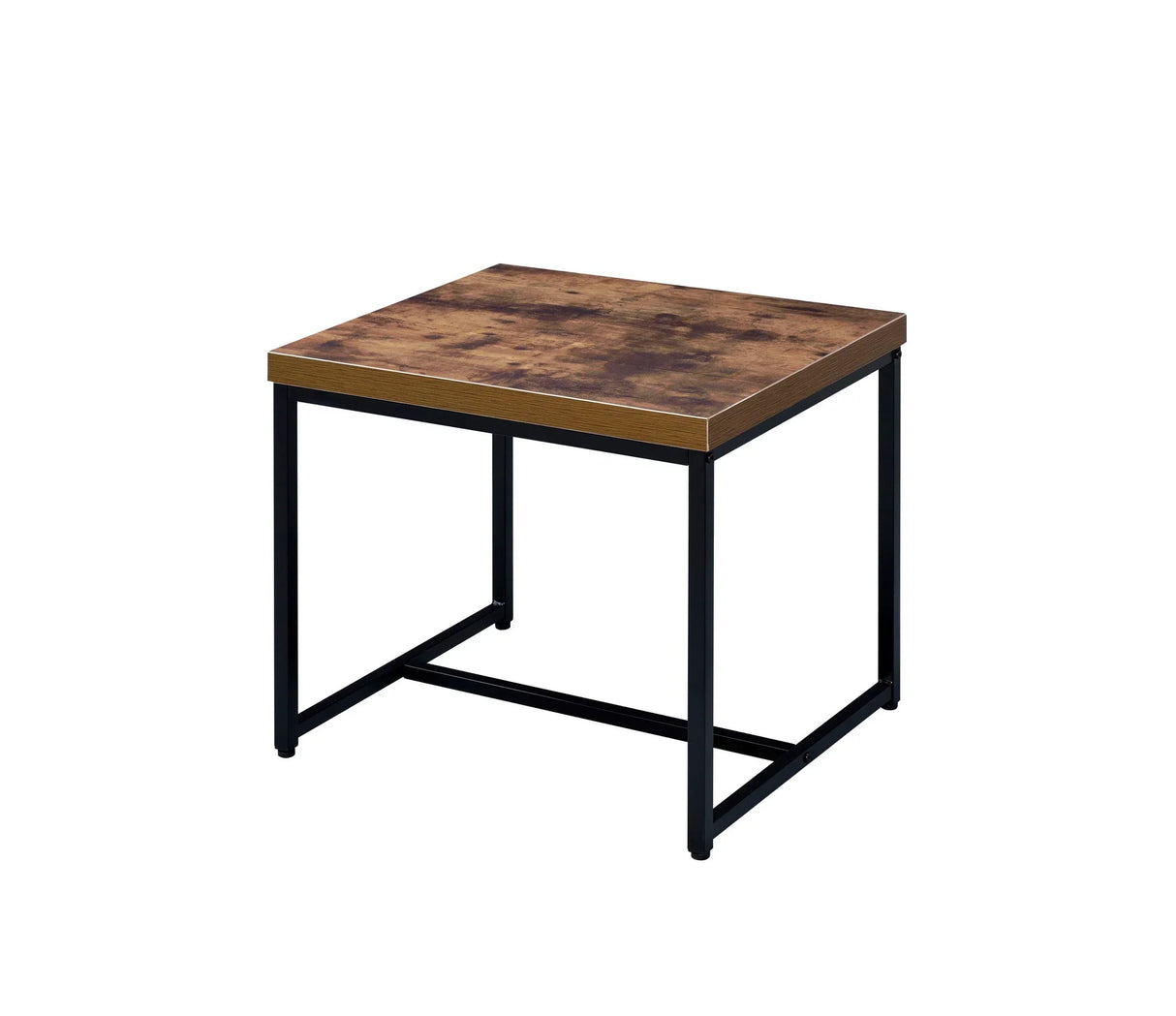 Bob - End Table - Weathered Oak / Black - Furniture Home Direct