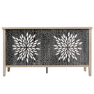 Modern Storage Cabinet With 4 Doors & Adjustable Shelves - Furniture Home Direct
