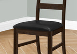 Dining Chair, Dining Room, Side, Upholstered, Transitional (Set of 2) - Black - Furniture Home Direct