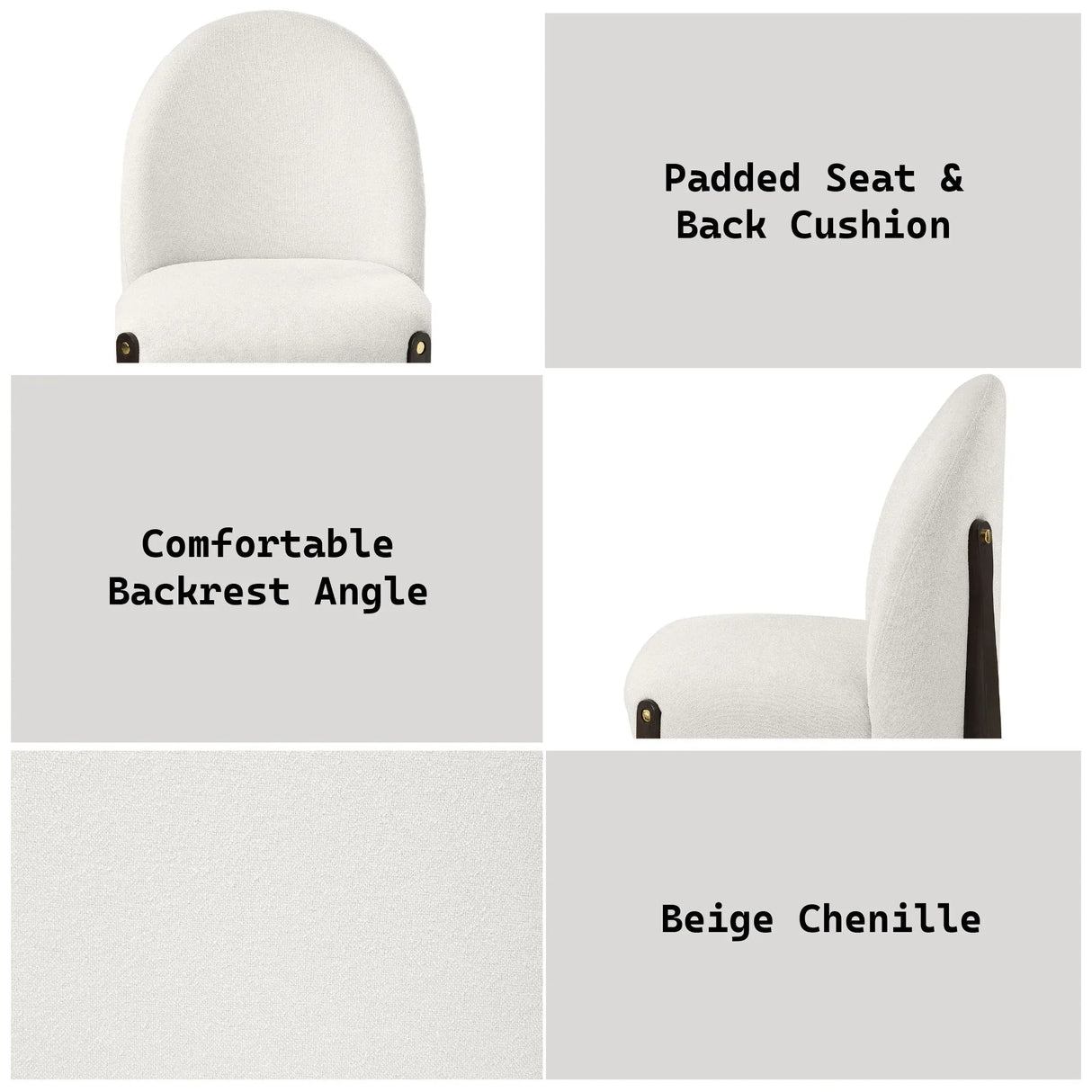 Clayten - Side Chair (Set of 2) - Beige - Furniture Home Direct